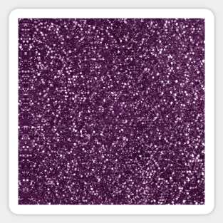 Sparkly Plum Purple Glitter Sticker